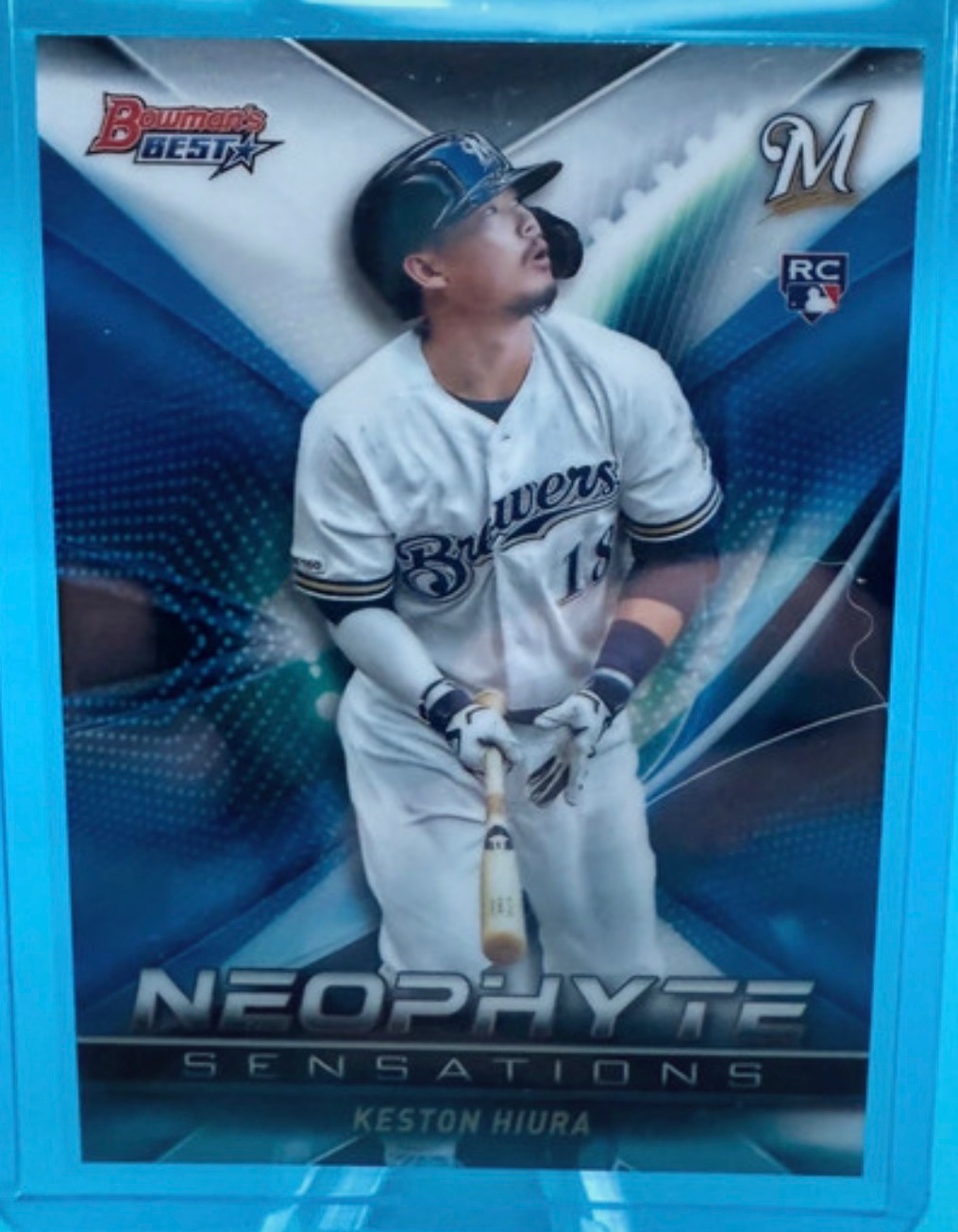 Keston Hiura card front