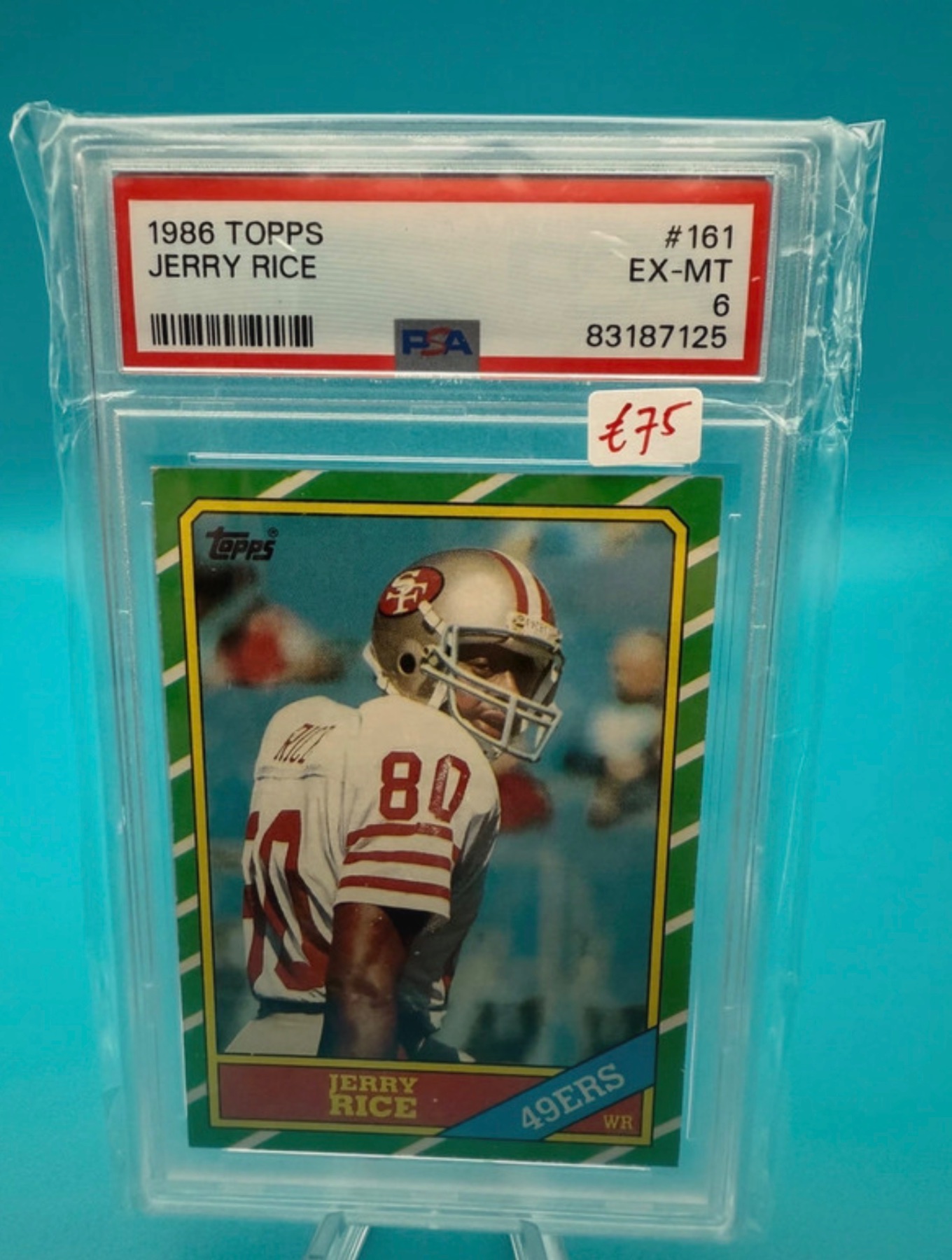 Jerry Rice card front