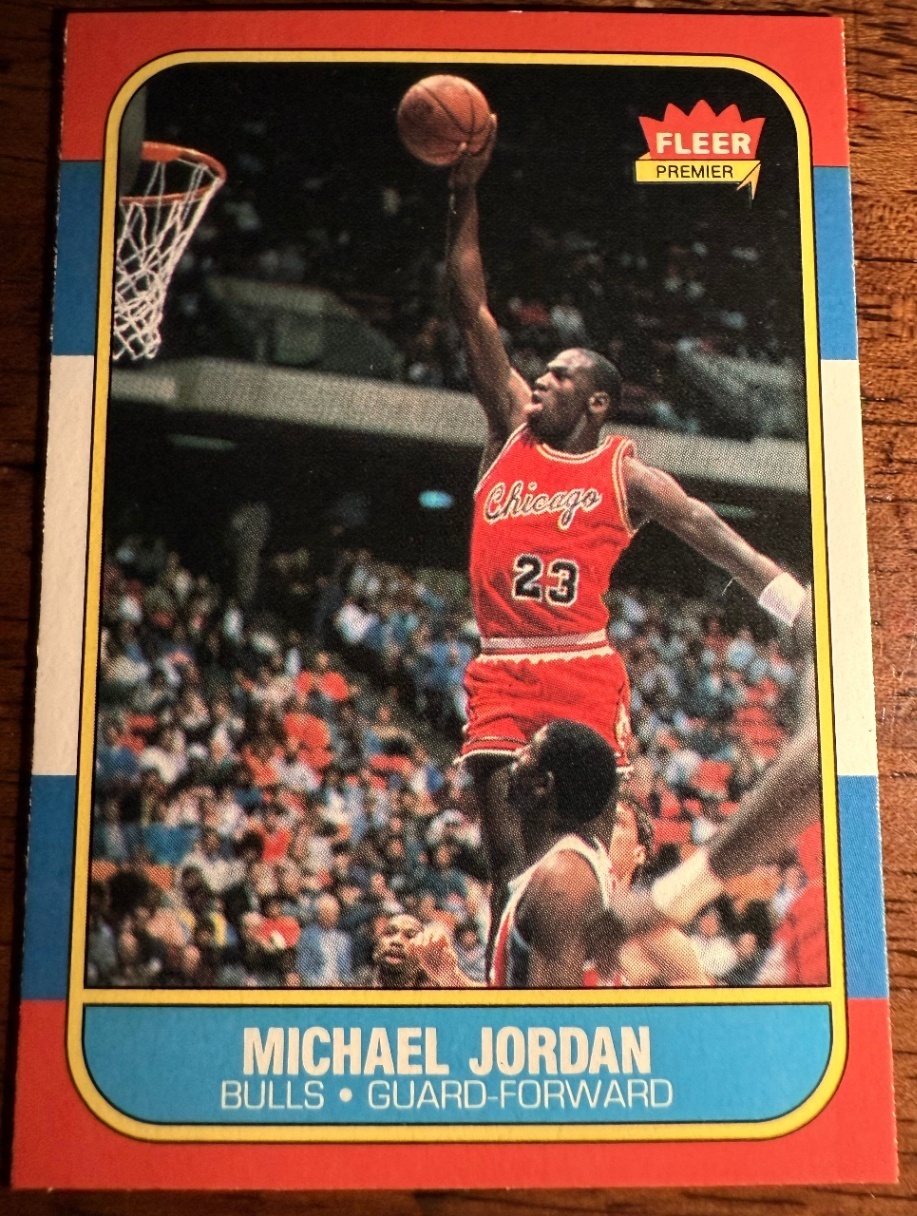 1986 Fleer Michael Jordan rookie card